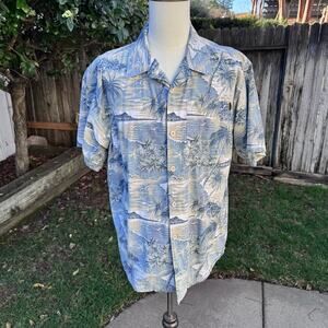 Vintage Bullhead Island Series Button Down Shirt Hawaiian Tropical USA Men's XL